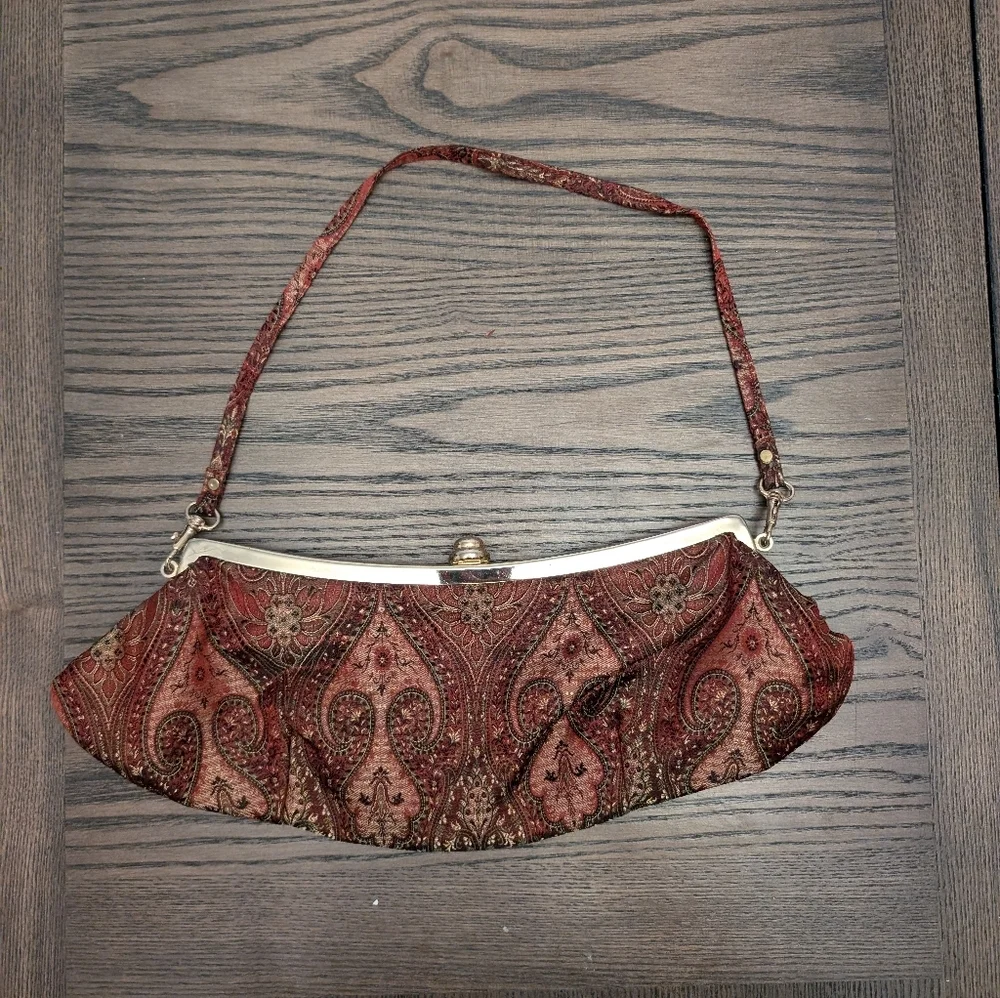 ✨5 For $50 The Mango Tree Paisley Print Shoulder Bag - Picture 1 of 5